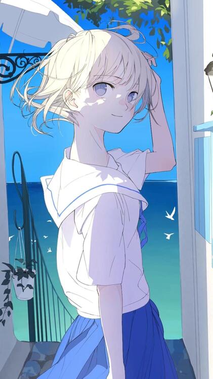 蓝色