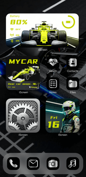 Tema F1 Racer - Cool Green