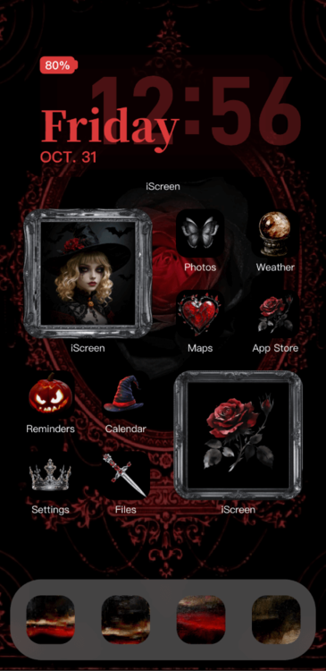 Tema Halloween Blood Mirror