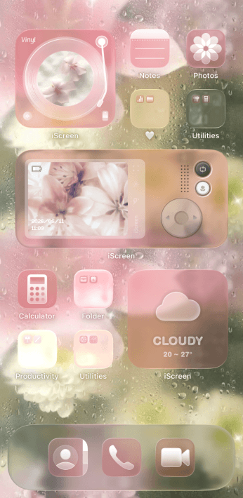 Home Screen Gallery Pink Phonograph