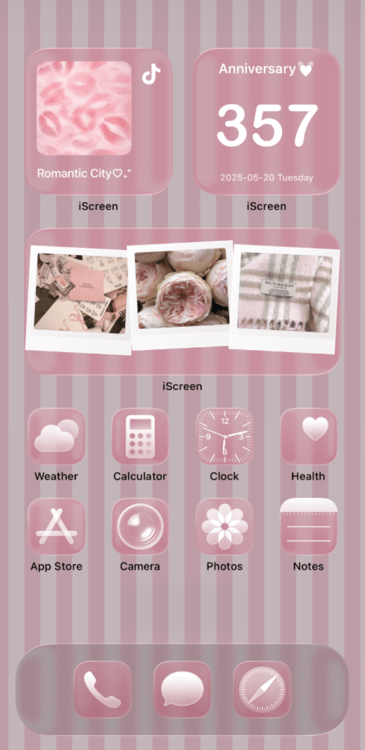 Home Screen Gallery Sweet Pink Duo