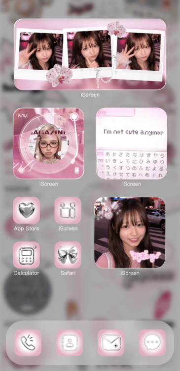 Home Screen Gallery Millennium Pink