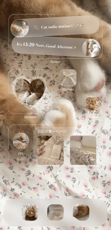 Home Screen Gallery Lazy Kitten