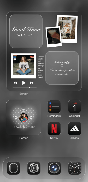 Home Screen Gallery Silver Mist Minimal