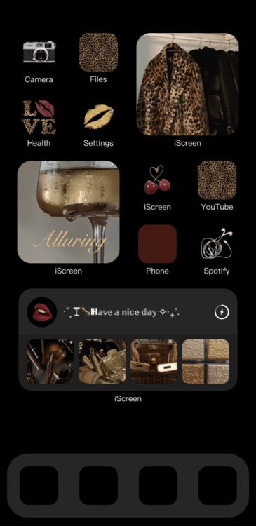 Tema Golden Charm Leopard