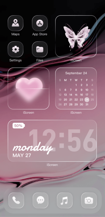 Tema Black-Pink Liquid
