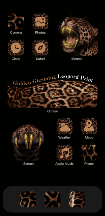 Tema Golden Brown Leopard
