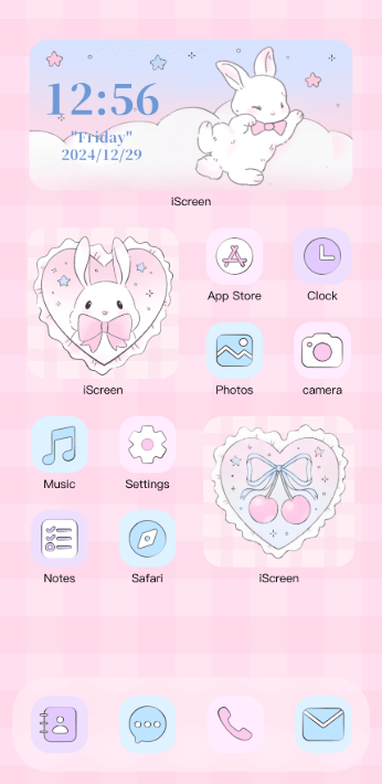 Tema Pink Lace Bunny