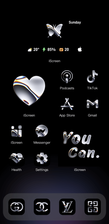 Tema Liquid Metal