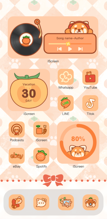 Tema Autumn Raccoon