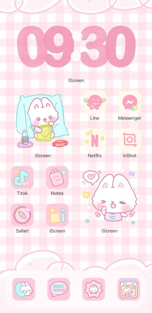 Theme Cute iBunny