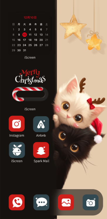 テーマクリスマス猫