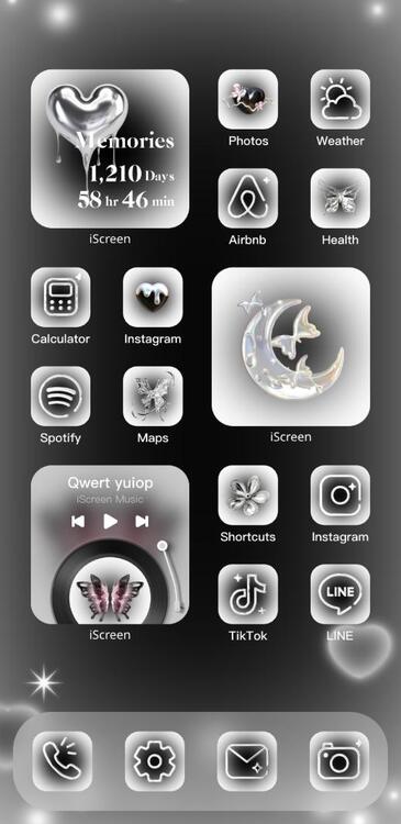 Tema Crystal Butterfly