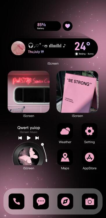 Tema black pink