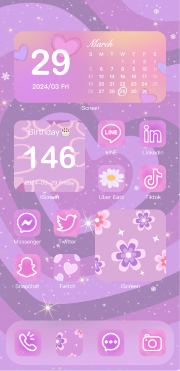 Tema Dreamy Blooms