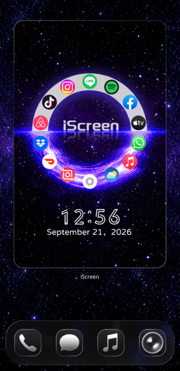 Home Screen Gallery Purple Night Starry Sky