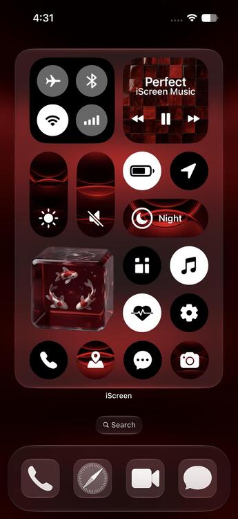 Home Screen Gallery ios27 Burgundy