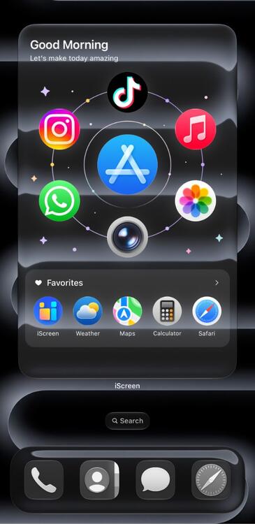 Home Screen Gallery Black Crystal iOS27