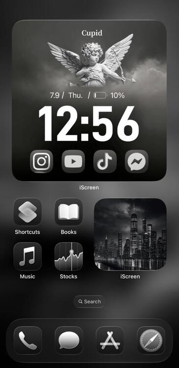 Home Screen Gallery Black topic