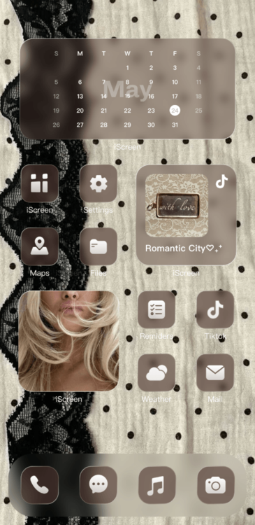 Home Screen Gallery Lace Spots
