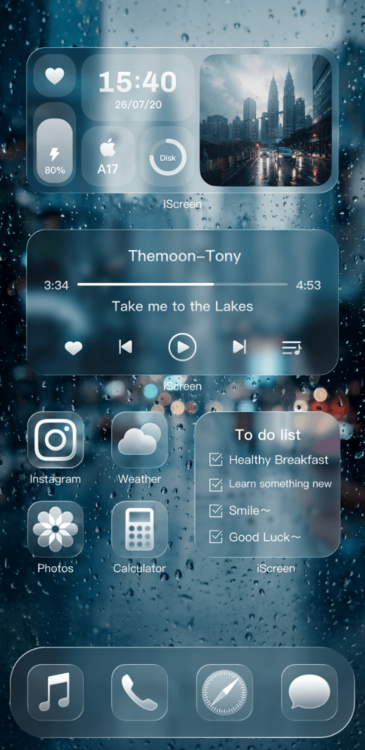 Home Screen Gallery Rainy Night