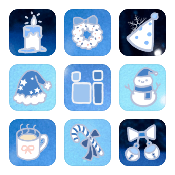 圖標雪夜