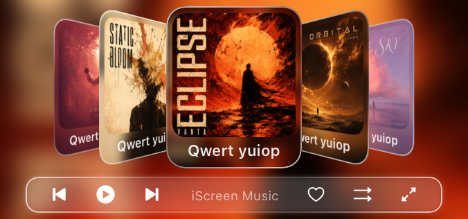 Widget 音楽プレーヤー