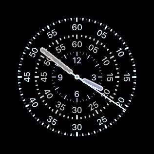 Widget Staggered Clock