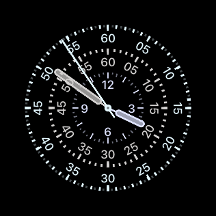Widget 交错表盘