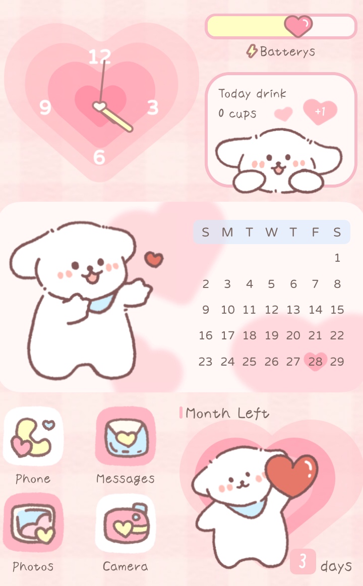 iOS 27 Love Puppy widget for iPhone