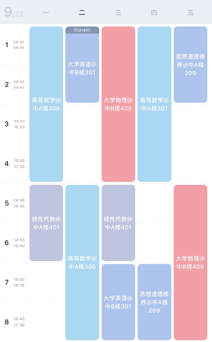 iOS 27 Timetable widget for iPhone