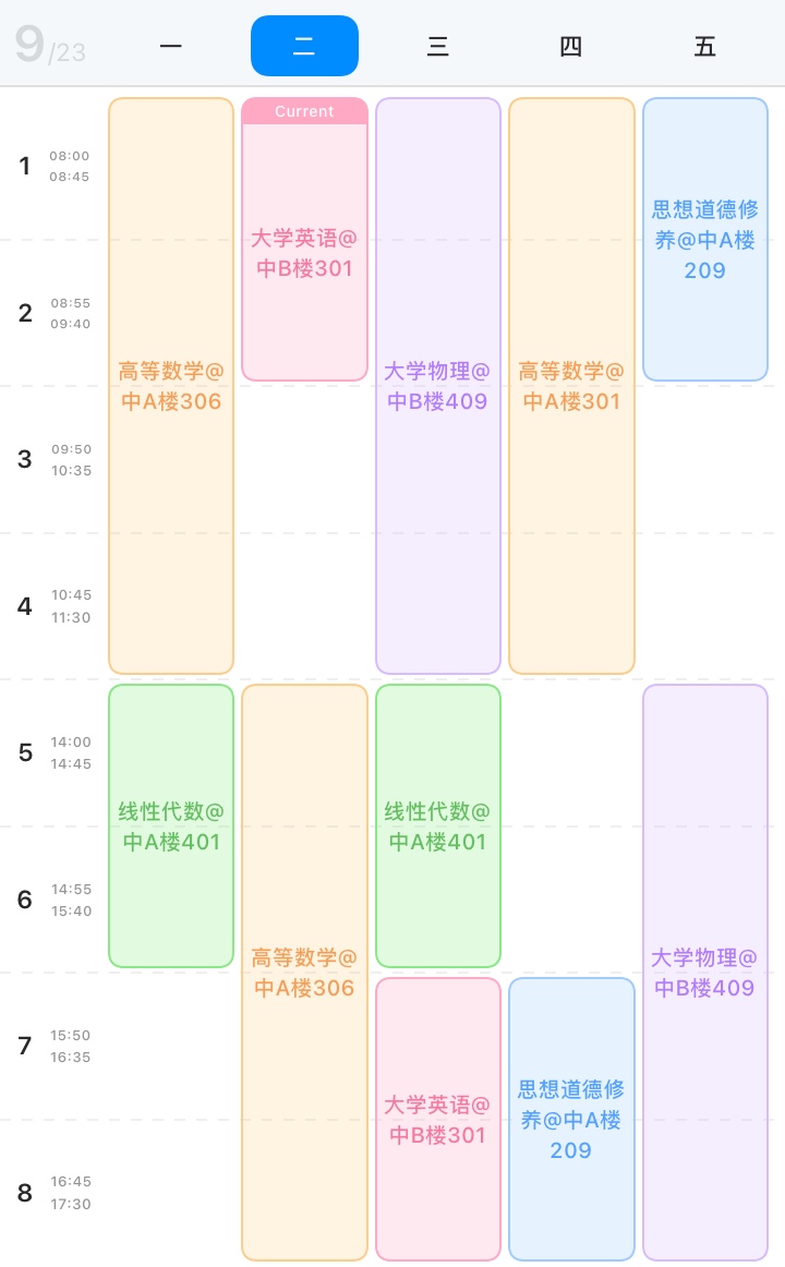 iOS 27 Timetable widget for iPhone