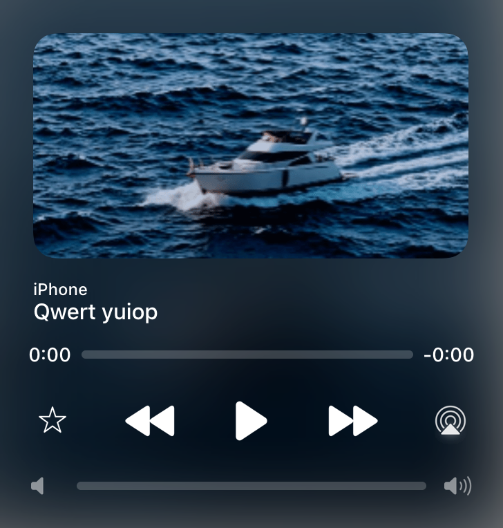 Widget 音楽プレーヤー
