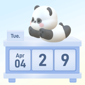 Widget 可爱积木日历