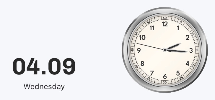 Widget Dial Clock