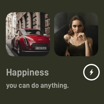 Widget ins风面板