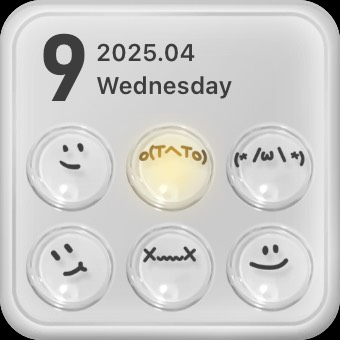 Widget 发光泡泡日历