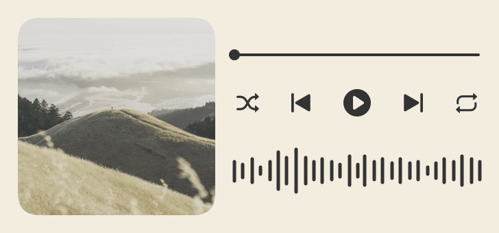 Widget 音楽プレーヤー