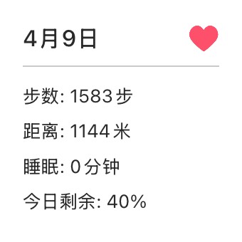 Widget 健康