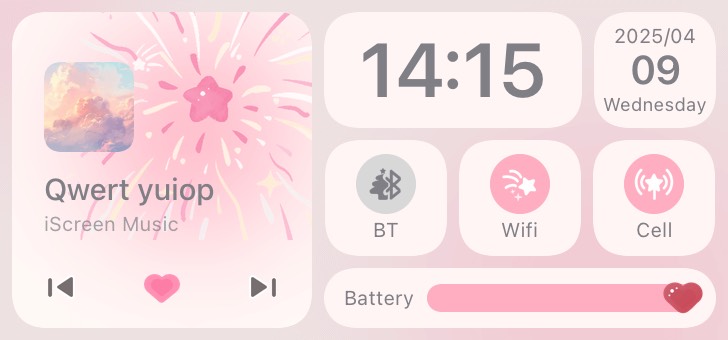 Widget 音楽パネル