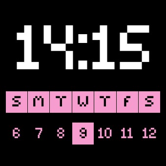 Widget 像素时钟 v2