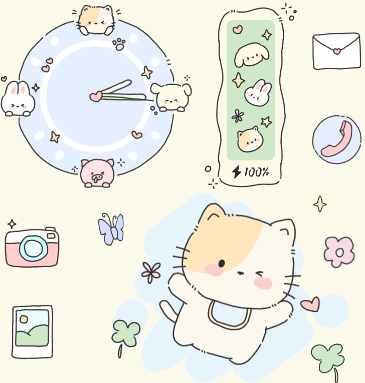 Widget 奶油小动物