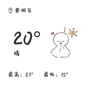 Widget 天气娃娃