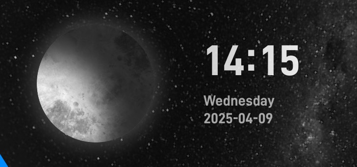 Widget Monthly Clock