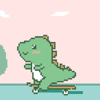 Widget Sliding Dinosaur