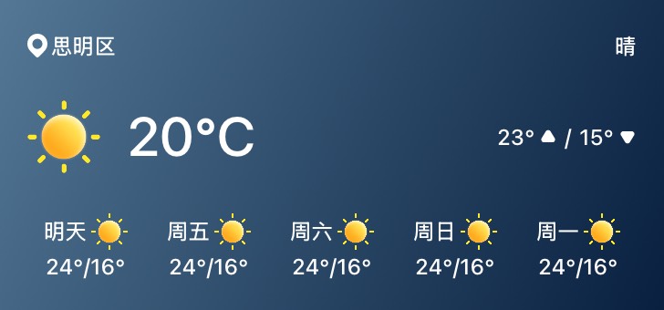 Widget 天氣