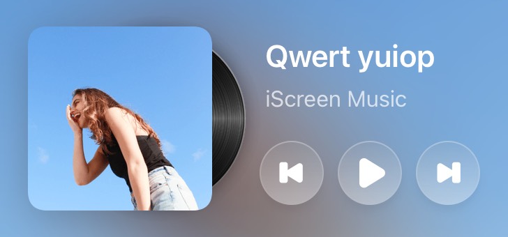 Widget 音楽プレーヤー