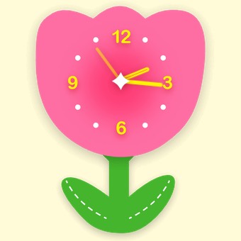 Widget Tulip Clock