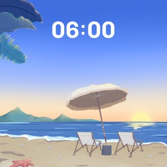 Widget 自然風時計