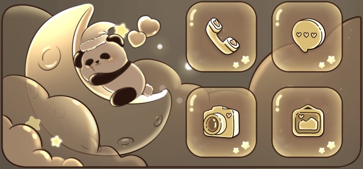 Widget Glow Panda